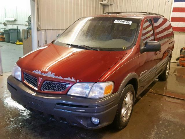 1GMDX03E11D234061 - 2001 PONTIAC MONTANA MAROON photo 2