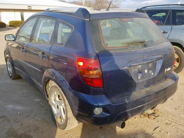 5Y2SL63865Z476826 - 2005 PONTIAC VIBE BLUE photo 3