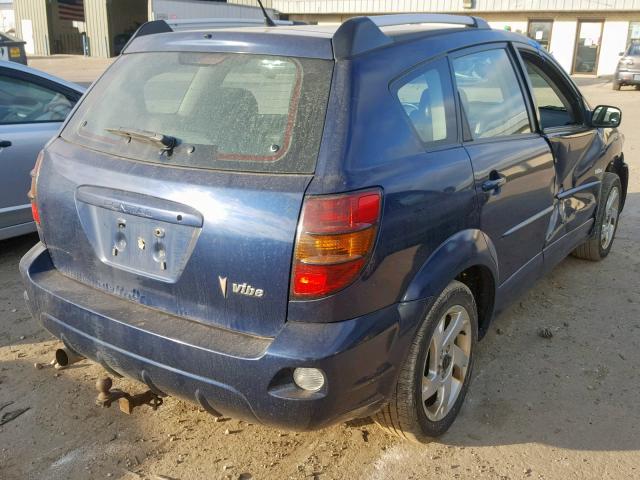 5Y2SL63865Z476826 - 2005 PONTIAC VIBE BLUE photo 4