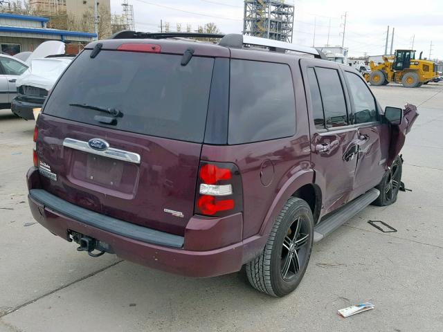 1FMEU65E47UA43014 - 2007 FORD EXPLORER L PURPLE photo 4