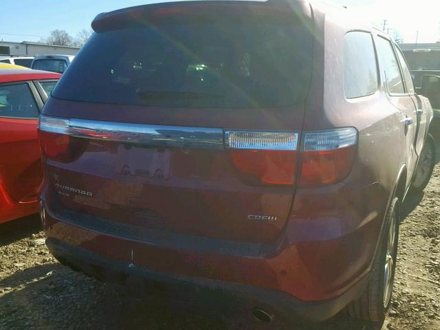 1C4SDJDT9DC699057 - 2013 DODGE DURANGO CR RED photo 4