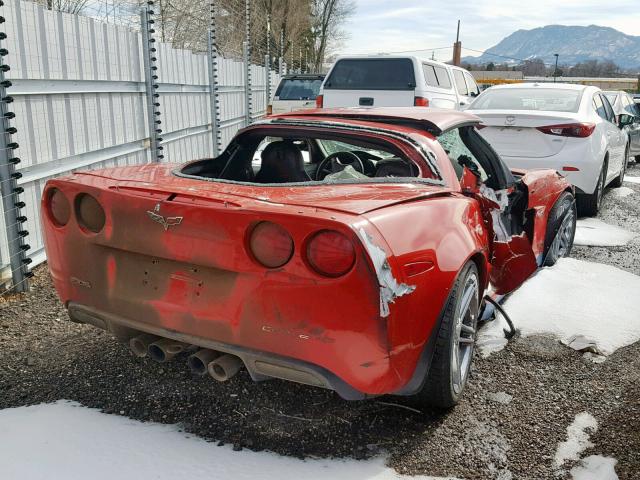 1G1YY26E785123263 - 2008 CHEVROLET CORVETTE Z RED photo 4