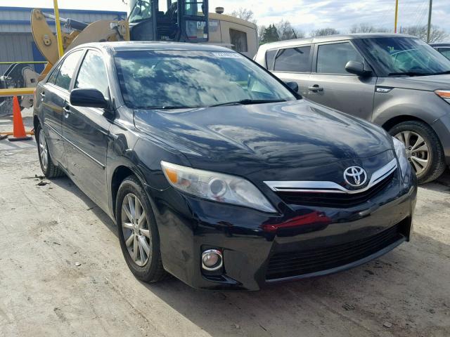 4T1BB3EK1AU122080 - 2010 TOYOTA CAMRY HYBR BLACK photo 1