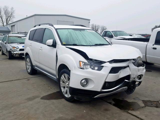 JA4JT3AW4CU012644 - 2012 MITSUBISHI OUTLANDER WHITE photo 1