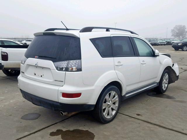 JA4JT3AW4CU012644 - 2012 MITSUBISHI OUTLANDER WHITE photo 4