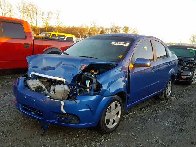 KL1TD56657B070951 - 2007 CHEVROLET AVEO BASE Көк фото 2