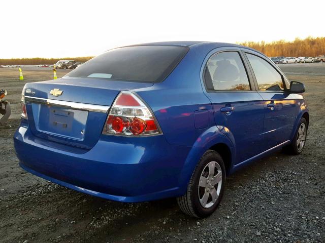 KL1TD56657B070951 - 2007 CHEVROLET AVEO BASE Көк фото 4