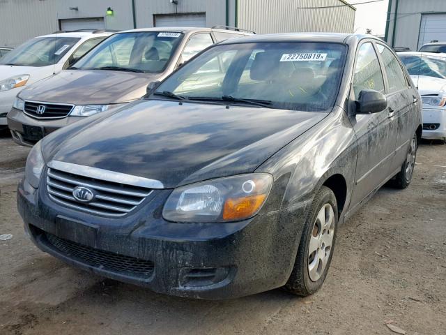 KNAFE221595653773 - 2009 KIA SPECTRA EX BLACK photo 2