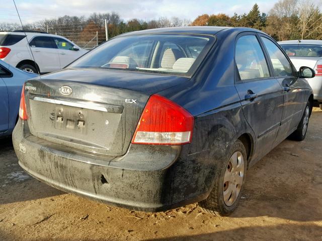 KNAFE221595653773 - 2009 KIA SPECTRA EX BLACK photo 4