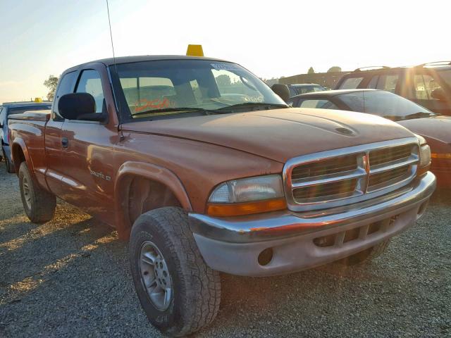 1B7GG22N9YS611661 - 2000 DODGE DAKOTA ORANGE photo 1