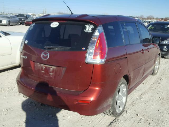 JM1CR293890347732 - 2009 MAZDA 5 RED photo 4