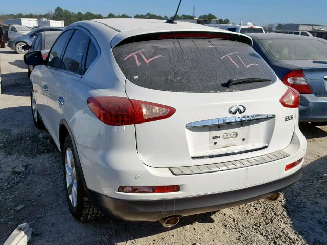 JN1AJ0HP9AM702589 - 2010 INFINITI EX35 BASE WHITE photo 3