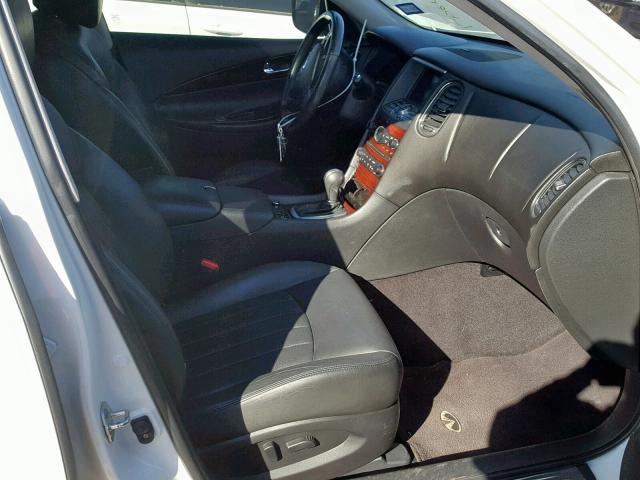 JN1AJ0HP9AM702589 - 2010 INFINITI EX35 BASE WHITE photo 5