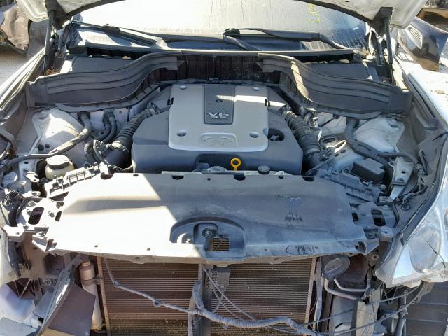 JN1AJ0HP9AM702589 - 2010 INFINITI EX35 BASE WHITE photo 7
