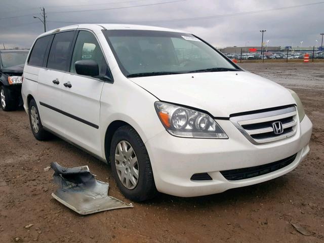 5FNRL38285B009480 - 2005 HONDA ODYSSEY LX WHITE photo 1