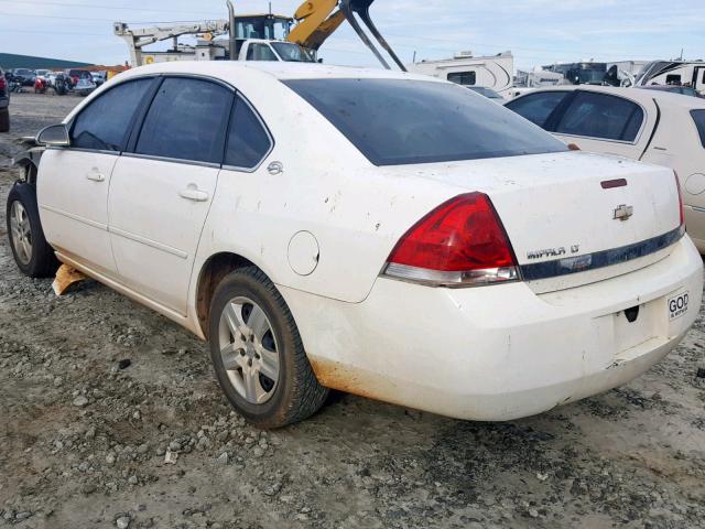 2G1WT55K369299516 - 2006 CHEVROLET IMPALA LT WHITE photo 3