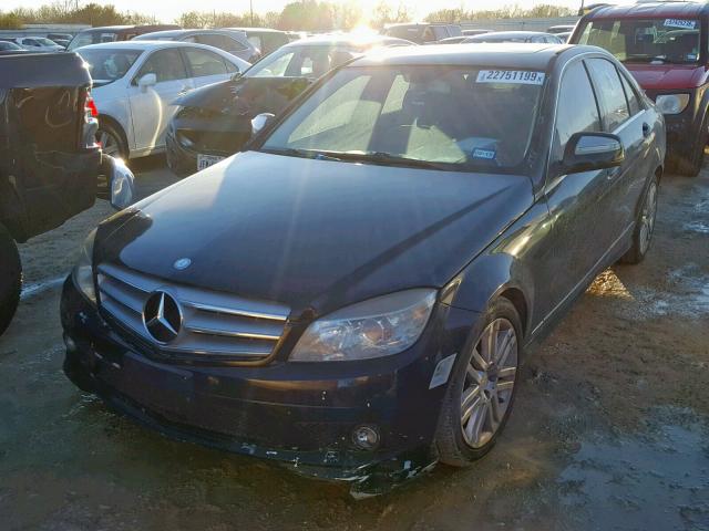 WDDGF54X19R071322 - 2009 MERCEDES-BENZ C 300 BLACK photo 2