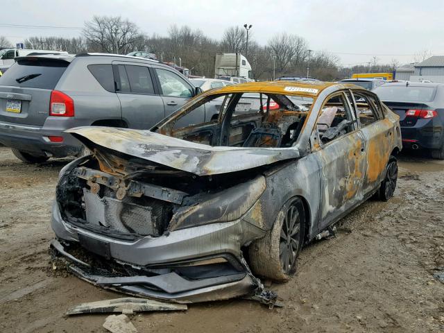 5NPE34AF9FH107924 - 2015 HYUNDAI SONATA SPO დამწვარი ფოტო 2