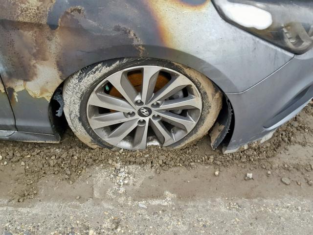 5NPE34AF9FH107924 - 2015 HYUNDAI SONATA SPO დამწვარი ფოტო 9