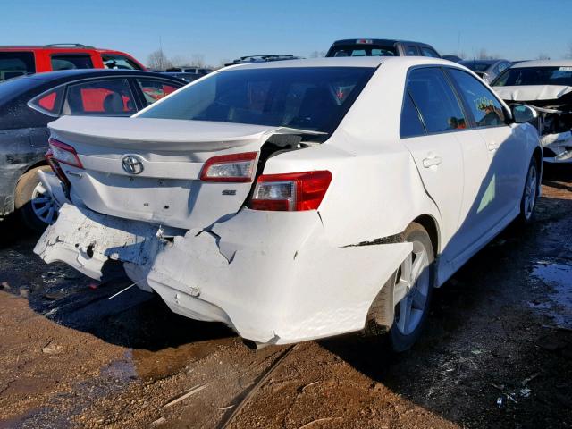 4T1BF1FK6CU571118 - 2012 TOYOTA CAMRY BASE WHITE photo 4