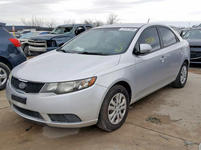 KNAFU4A21A5039042 - 2010 KIA FORTE EX SILVER photo 2