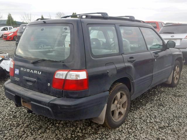 JF1SF65691H705766 - 2001 SUBARU FORESTER S BLACK photo 4