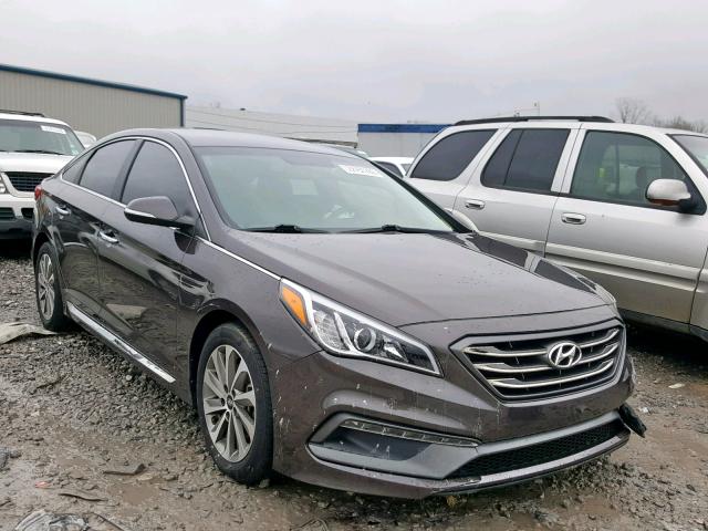 5NPE34AF7FH067391 - 2015 HYUNDAI SONATA SPO BROWN photo 1