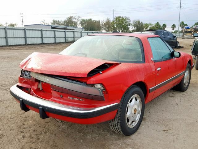 1G4EC13L3MB901412 - 1991 BUICK REATTA RED photo 4