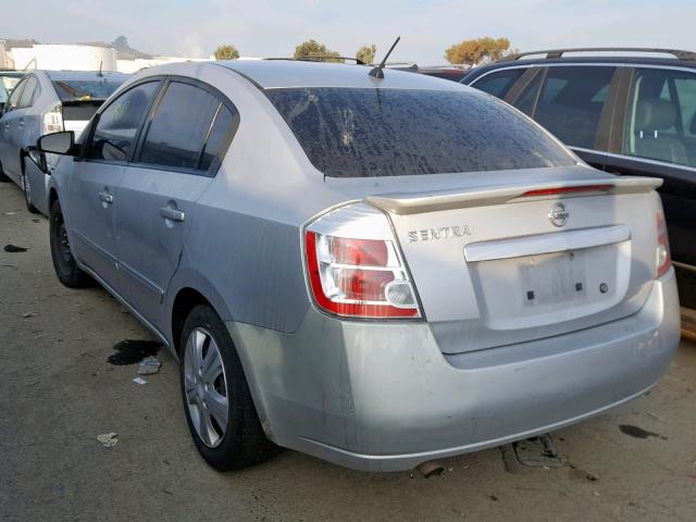 3N1AB6AP2BL659476 - 2011 NISSAN SENTRA 2.0 SILVER photo 3