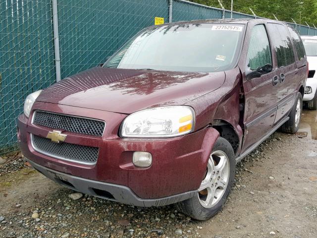 1GNDV23108D211553 - 2008 CHEVROLET UPLANDER L BURGUNDY photo 2