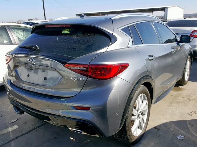 SJKCH5CP1HA024869 - 2017 INFINITI QX30 BASE GRAY photo 4