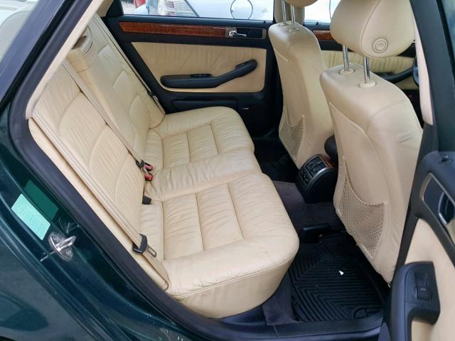 WAUED24B3YN010650 - 2000 AUDI A6 2.7T QU GREEN photo 6