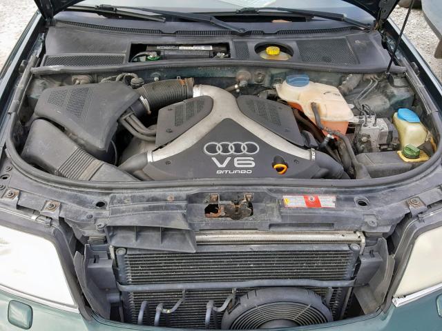 WAUED24B3YN010650 - 2000 AUDI A6 2.7T QU GREEN photo 7