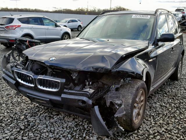 WBXPA73455WC49312 - 2005 BMW X3 2.5I BLACK photo 2