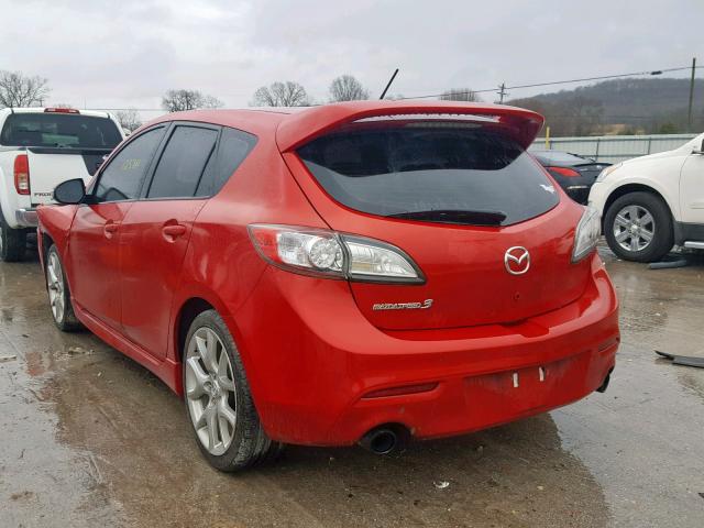 JM1BL1K37B1370209 - 2011 MAZDA SPEED 3 RED photo 3