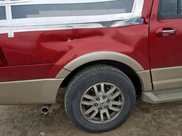 1FMFK17527LA33291 - 2007 FORD EXPEDITION BURGUNDY photo 9