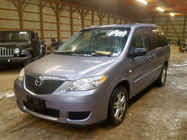 JM3LW28A150555185 - 2005 MAZDA MPV WAGON GRAY photo 2