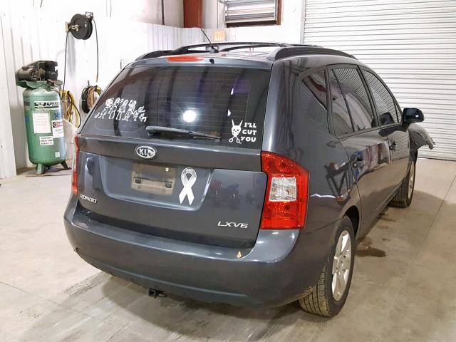 KNAFG526687158427 - 2008 KIA RONDO LX CHARCOAL photo 4