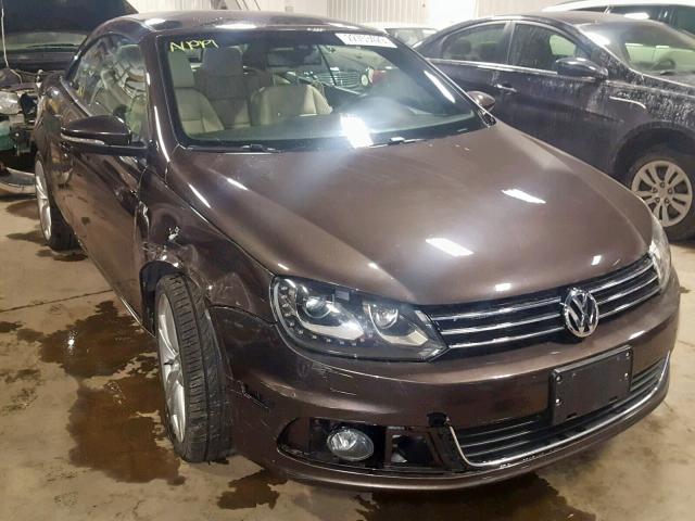 WVWFW8AHXDV009339 - 2013 VOLKSWAGEN EOS LUX 棕色 照片 1