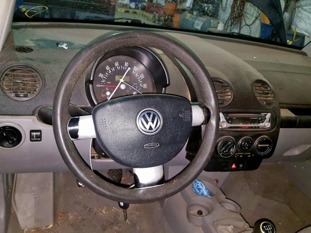 3VWBT21C21M400657 - 2001 VOLKSWAGEN NEW BEETLE BLUE photo 9