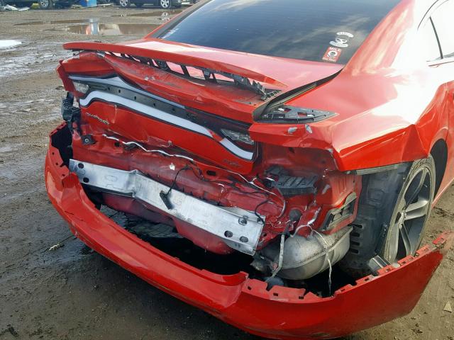 2C3CDXCT2GH210481 - 2016 DODGE CHARGER R/ 红色 照片 9