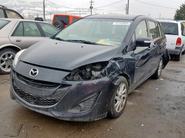 JM1CW2BL8D0155190 - 2013 MAZDA 5 BLACK photo 2