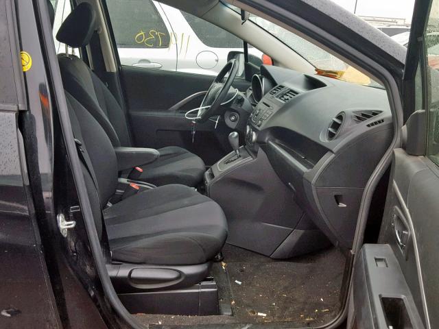 JM1CW2BL8D0155190 - 2013 MAZDA 5 BLACK photo 5