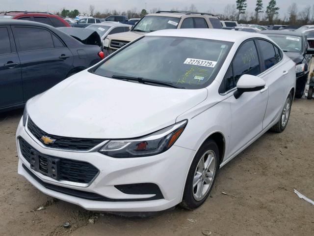 1G1BE5SM3H7184238 - 2017 CHEVROLET CRUZE LT WHITE photo 2