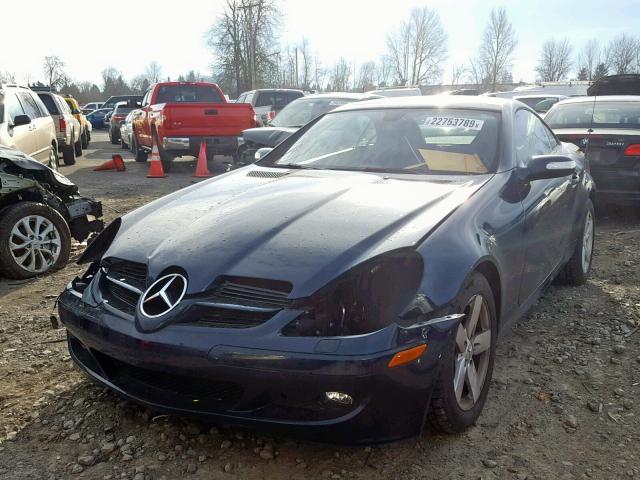 WDBWK54F77F156459 - 2007 MERCEDES-BENZ SLK 280 BLUE photo 2