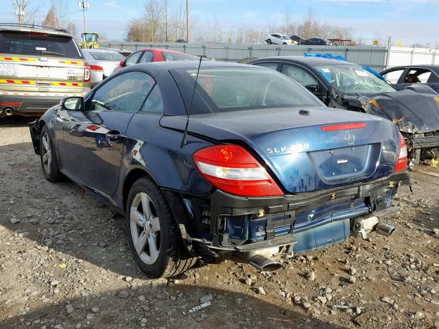 WDBWK54F77F156459 - 2007 MERCEDES-BENZ SLK 280 BLUE photo 3