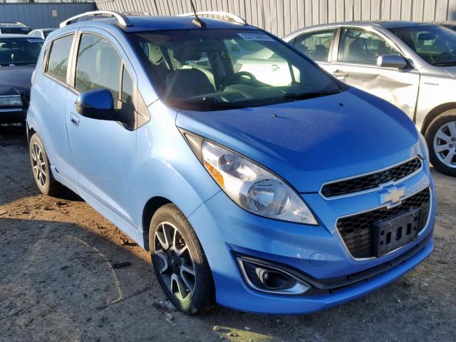 KL8CF6S93EC405763 - 2014 CHEVROLET SPARK 2LT BLUE photo 1