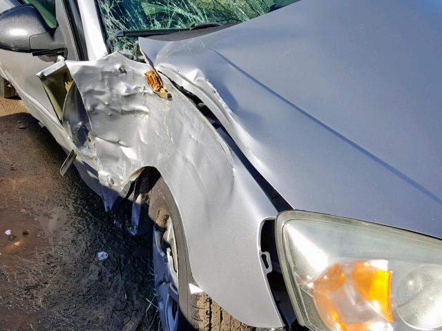 1G1ZS58F38F136390 - 2008 CHEVROLET MALIBU LS SILVER photo 9