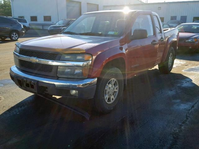 1GCDT136548214097 - 2004 CHEVROLET COLORADO MAROON photo 2