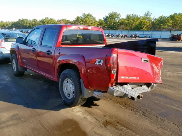 1GCDT136548214097 - 2004 CHEVROLET COLORADO MAROON photo 3